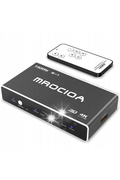 NO BRAND Comutator HDMI 4K cu 5 intrări