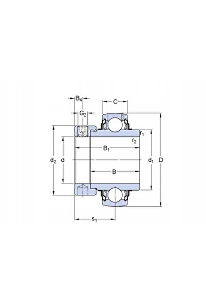 NO BRAND Rulment autoreglabil cu inel Skf yet 2078