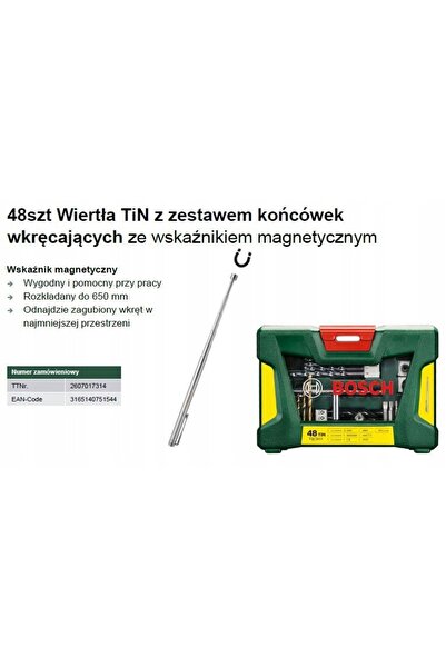 Bosch V-LINE 48 Set de burghie și vârfuri de găurit