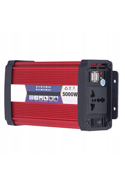 NO BRAND Invertor auto 12V 220V 5000W Sinusoidal USB