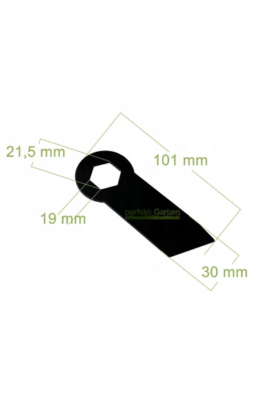 NO BRAND Cuțit de 18 X 10.1 cm pentru motocultor Oleo-Mac Om-Line We40L / Faw...
