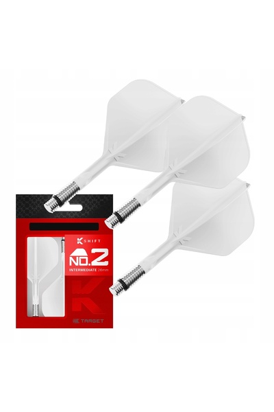 NO BRAND Target K-Shift Tije rotative pentru săgeți Nr. 2 Albe - Intermediar