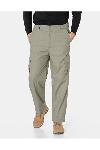 NO BRAND Pantaloni cargo călduroși pentru bărbați, căptușiți cu fleece 1162-3...