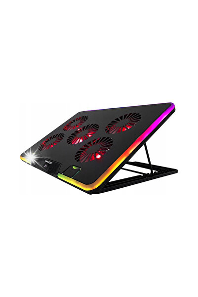 NO BRAND Suport de răcire Emavo cu 5 ventilatoare pentru laptop 12-17 " RGB