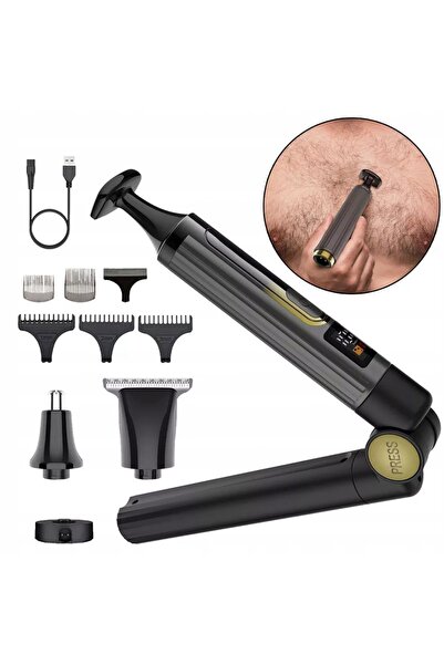 NO BRAND Aparat electric de ras pentru spate, trimmer, cu mâner pliabil