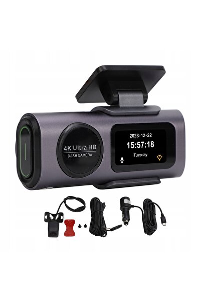 NO BRAND Cameră auto față-spate 4K și 1080p, ecran HD de 1,47 inch