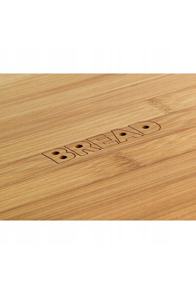 NO BRAND Cutie de pâine ovală din plastic cu capac din bambus, 37.5X23X14 cm, Ci