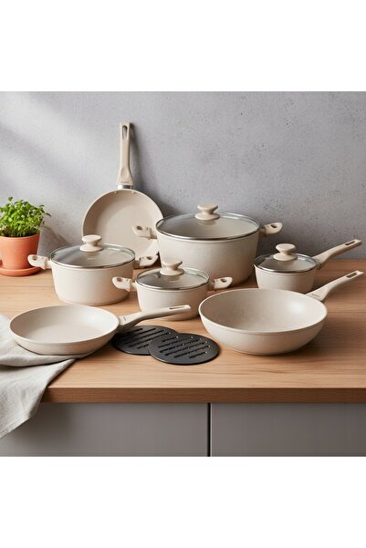 NO BRAND Set de oale Klausberg din aluminiu 12 piese