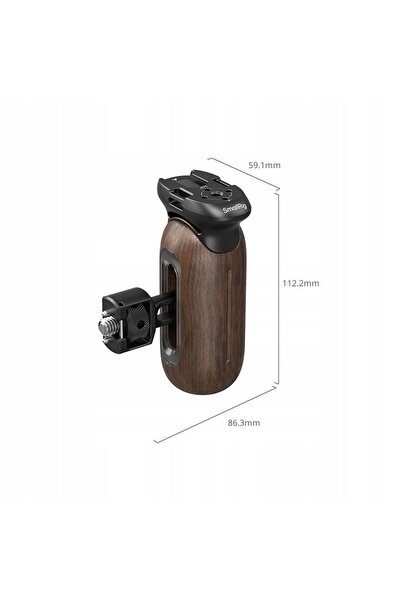 NO BRAND Smallrig 5238 Mâner lateral din lemn cu șuruburi de fixare Arri 1/4"-20