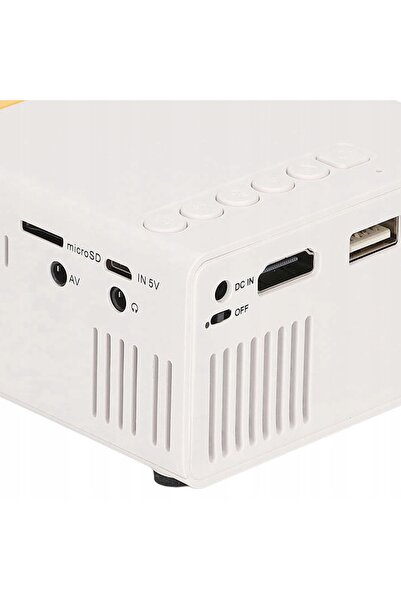 NO BRAND Proiector Portabil Cinema de Mână Mini Proiector LED Full HD 1920x1080