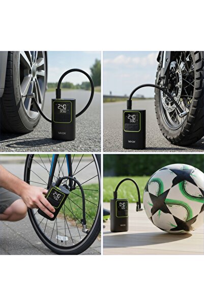 Vayox Pompă electrică reîncărcabilă compresor de aer pentru anvelope auto și ...