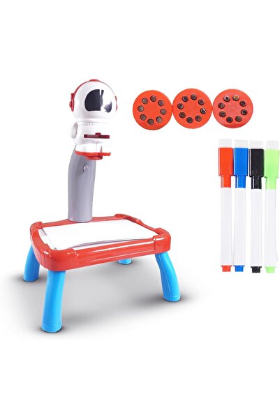 BAYBEE Kids Drawing Board Table with Projector Painting Desk Educational Toy ...