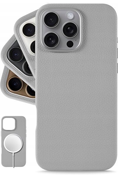 NO BRAND Husă Magsafe Lonli din Piele Naturală pentru iPhone 16 Pro, Subțire,...