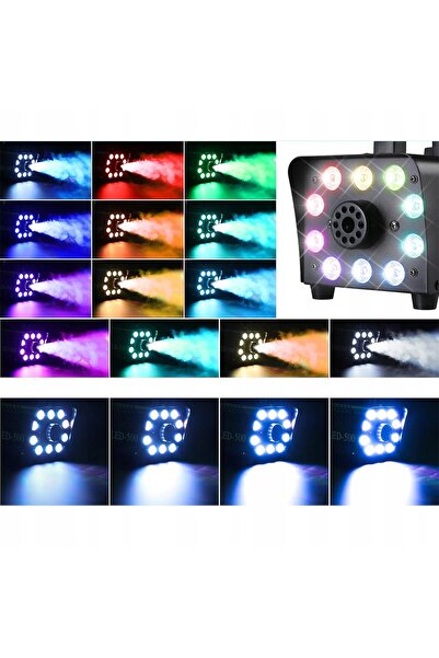 NO BRAND Mașină de fum puternică 500W LED RGB + telecomandă