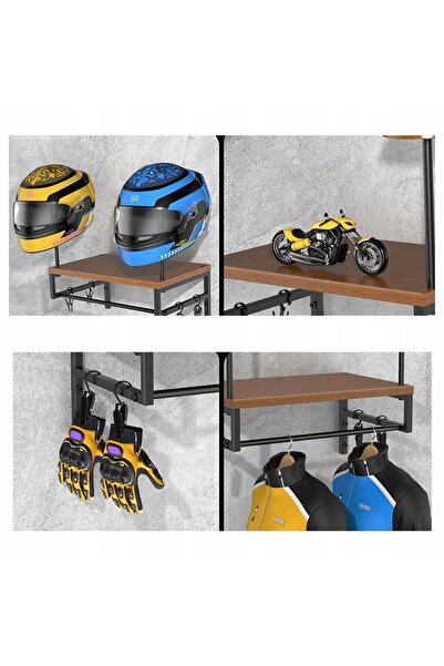 NO BRAND Suport de perete pentru cască de motocicletă, pentru agățarea căștii...