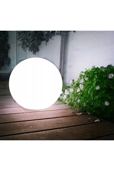 NO BRAND Lampă solară de grădină tip glob, 25 cm, LED, de exterior