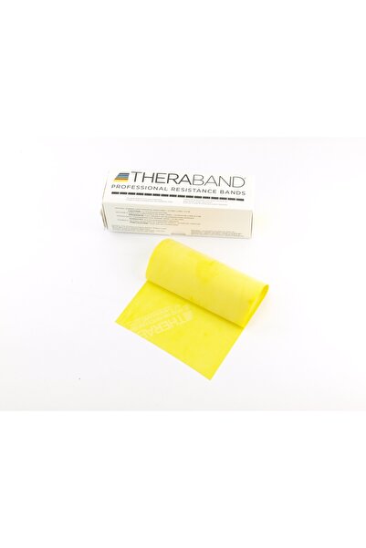 NO BRAND Bandă elastică de exerciții Theraband din cauciuc, galbenă, 5,5m