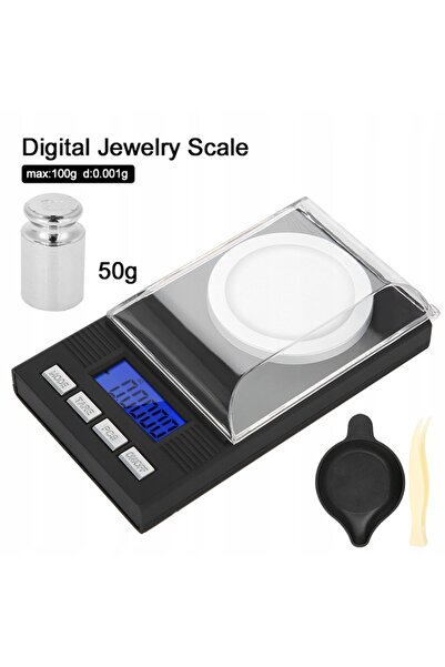 NO BRAND Cântar de bijutier specializat, precizie 0,001G/100G, electronic LCD