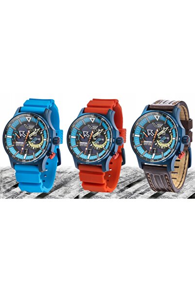 NO BRAND Ceas bărbătesc Vostok Europe Vs57-595D736Sr cu curea roșie