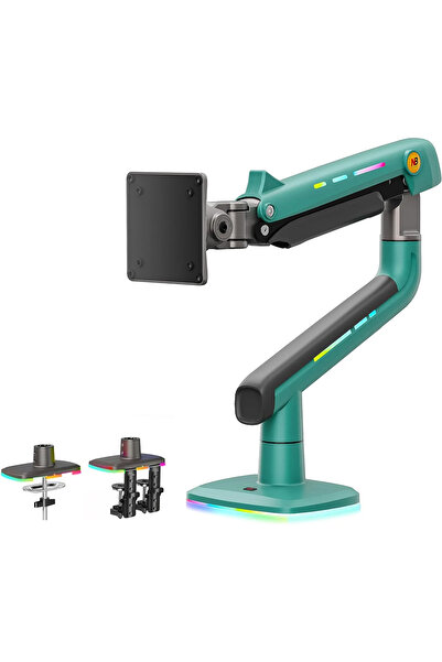 NB ERGONOMIC ذراع شاشة ألعاب | زنبرك غازي | دوران 360 درجة | RGB | مناسب لمقا...