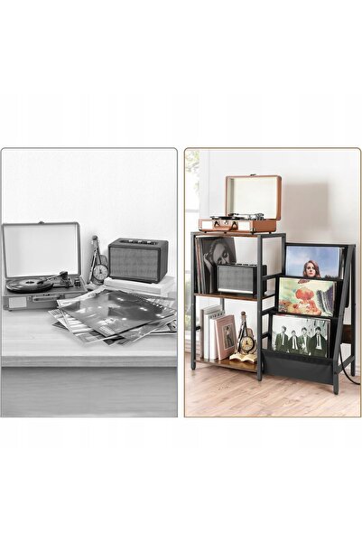NO BRAND Suport/Organizator pentru discuri de vinil LP, pentru gramofoane, ra...