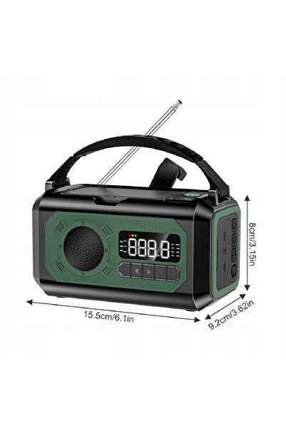 NO BRAND RADIO ALIMENTAT SOLAR PENTRU CAMPING ȘI ȘANTIERE AM/FM DYNAMO LANTER...
