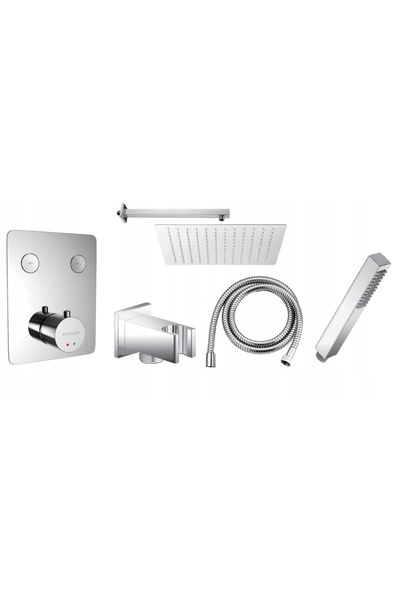 NO BRAND Excelentă baterie de duș încastrată Krotos Chrome Arex.8045Cr