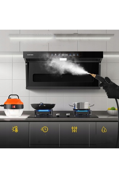 NO BRAND Aparat de curățat cu aburi de înaltă presiune 2500W, cu 6 nivele de ...