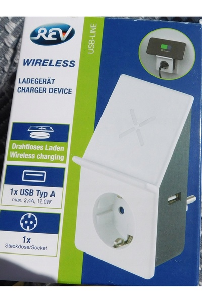 NO BRAND Încărcător cu inducție REV 15.5W + priză mică de alimentare 3.1A + U...