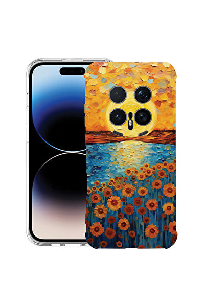 bestcase ®   Αντικραδασμική Θήκη Husa για Honor Magic 8 Pro, Σχέδιο Ηλιοτρόπι...