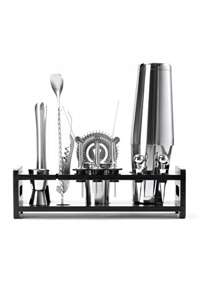NO BRAND SET SUPPORT SHAKER BARTENDER SOLID BĂUTURI ACASĂ 17 EL.