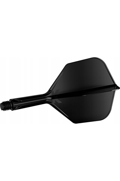 NO BRAND Sistem Target K-Flex Feathers + Shafts Dart Mic Nr. 6 Negru Scurt