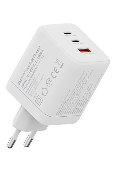 NO BRAND Încărcător de perete Digitus Gan Ii 100W, 2x USB-C, 1x USB-A, PD 3.0...