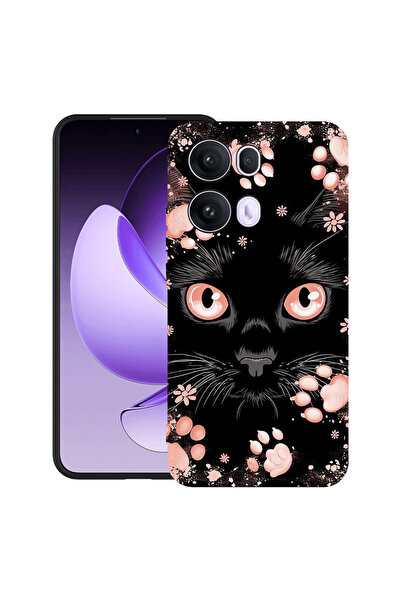 bestcase ®   Husă TPU Ultra Subțire pentru OPPO A6 / A6x / A6s, Pisică Neagră...