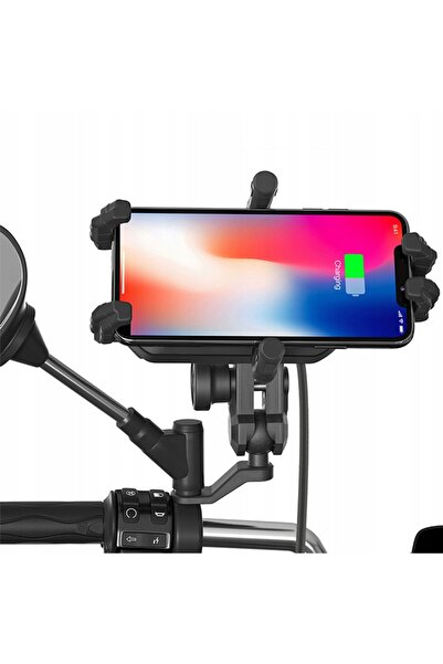 DKM ÎNCĂRCĂTOR PRIN INDUCȚIE SUPORT TELEFON MOTO AMORTIZOR DE VIBRAȚII MOTOR
