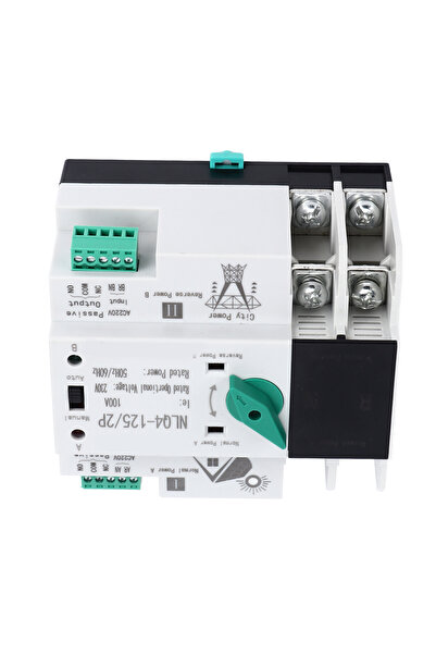 NO BRAND Comutator de transfer automat Nlq4-125 2P 100A 230V
