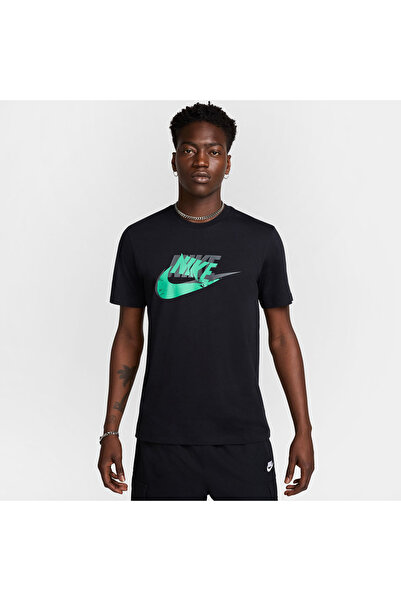Nike M NSW TEE 12MO FUTURA SP25 HJ0559-010 Μαύρο M