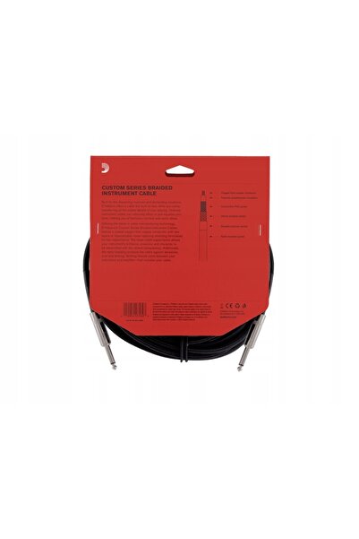 NO BRAND Cablu de chitară D'Addario Pw-Bg-20Bk (6,10m)