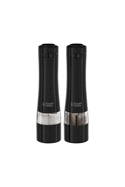 RUSSELL HOBBS 28010-56 Set râșnițe negre pentru condimente, sare și piper