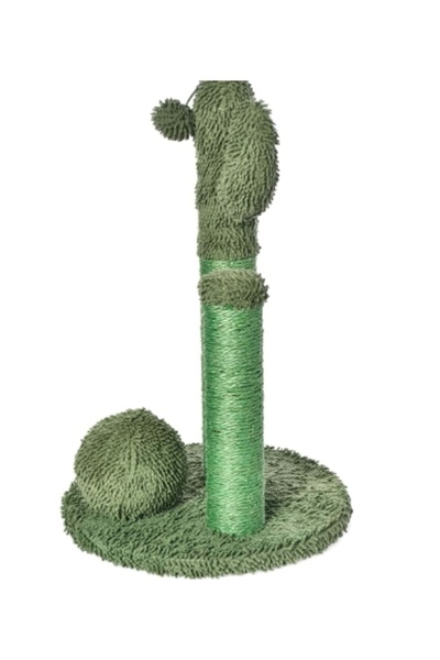 NO BRAND Pătuț pentru pisici City Cactus Triple 68 cm cu jucărie suspendată