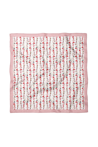 Sultan İpek Floral Patterned Scarf / Bandana 70X70Cm