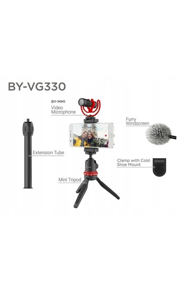 NO BRAND Set microfon Boya By-Mm1 By-Vg330 K1 Vlog Live