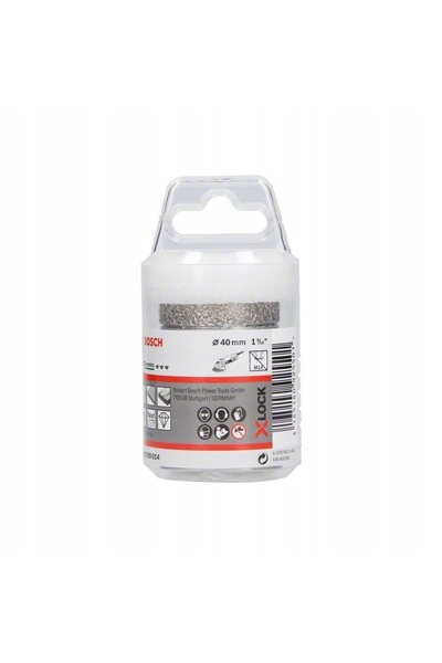 Bosch Disc diamantat X-LOCK, ideal pentru ceramică, pentru tăiere uscată, 40 mm