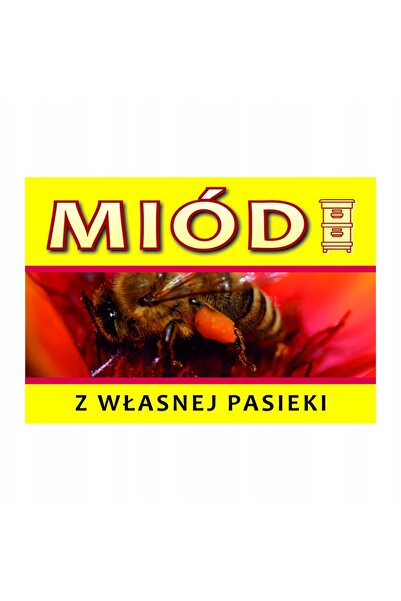 NO BRAND Panou informativ mare Miere din miereștele noastre proprii Design Tn08D