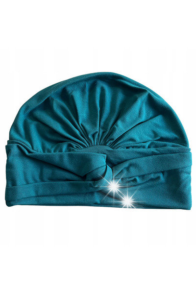 NO BRAND Turban de mare pentru femei Sara, gata de purtat, cu încrețituri, fă...