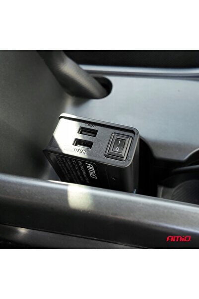 NO BRAND Splitter pentru brichetă auto cu 3xUSB-A, încărcător USB-C QC 148W AMIO