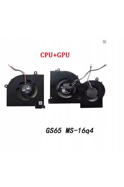 NO BRAND Kit ventilator CPU GPU MSI GS65 GS65VR P65 MS-16Q4