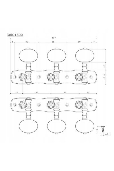 NO BRAND GOTOH Classic 35G1800-EN (BRA) Chei de acordaj
