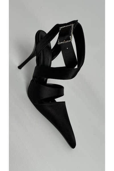 Naz Luxury Shoes Weri̇ta Heeled Shoes Black