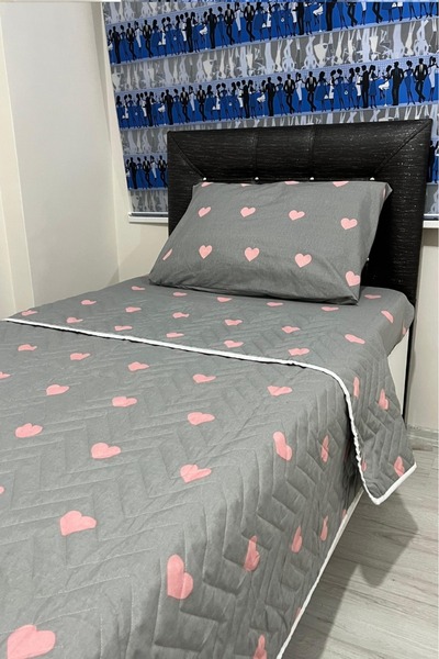 Gasel Home Tek Kişilik Kapitone Çok Amaçlı Pike Takımı ( Çarşafı Lastikli )